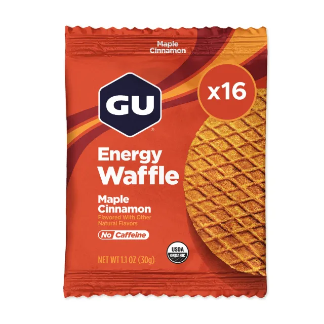 GU Energy Waffle energivåffla lönn-kanel 16-pack