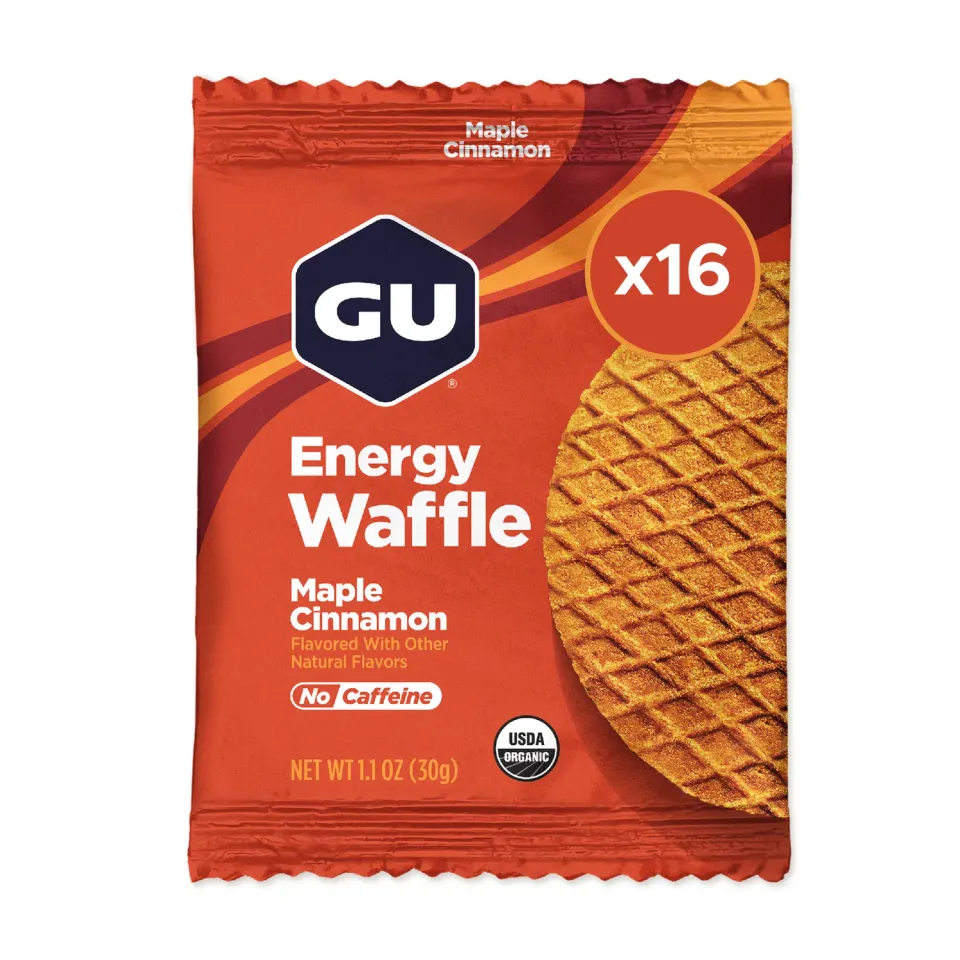 GU Energy Waffle energivåffla lönn-kanel 16-pack