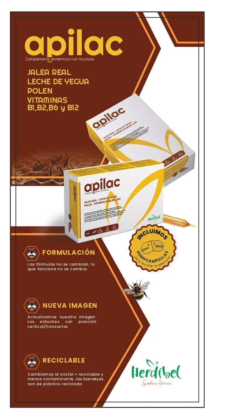 Herdibel Apilac ampuller gele royal 20-pack