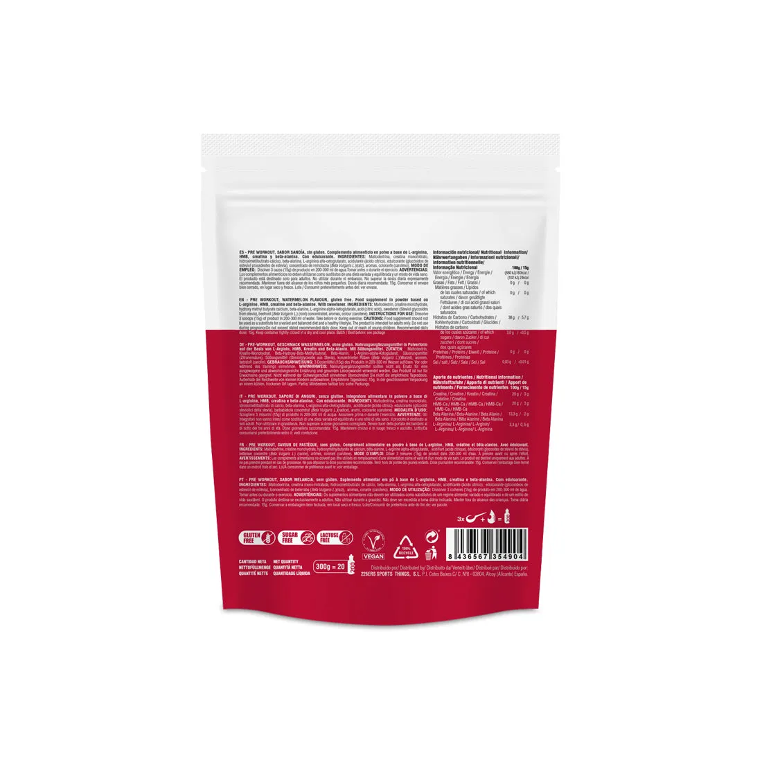 226ERS Pre Workout pre-workout lime 300 g med kreatin