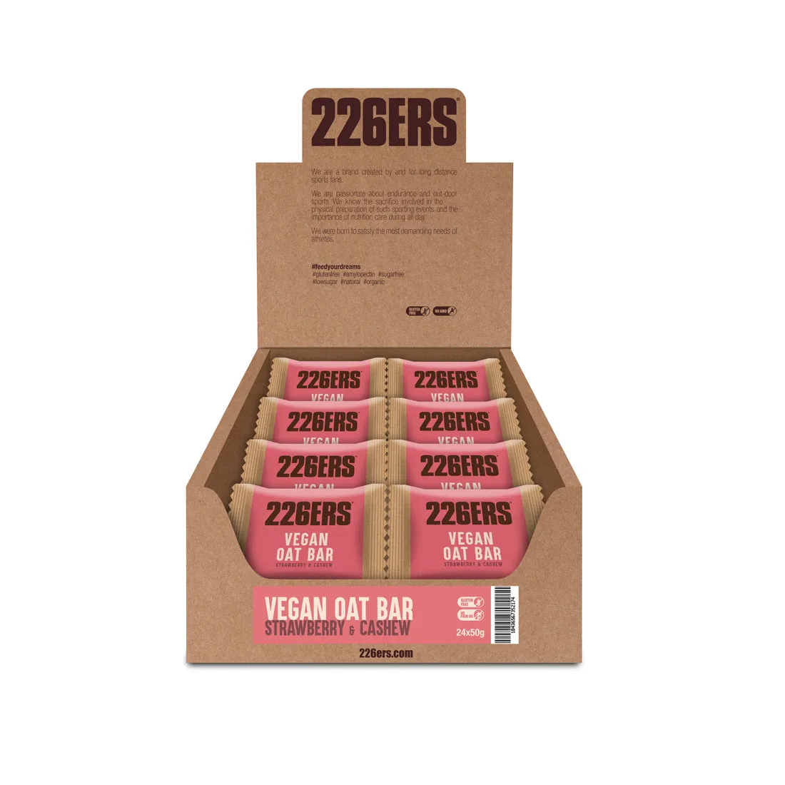 226ERS Vegan Oat Bar energibar 24-pack glutenfri havre