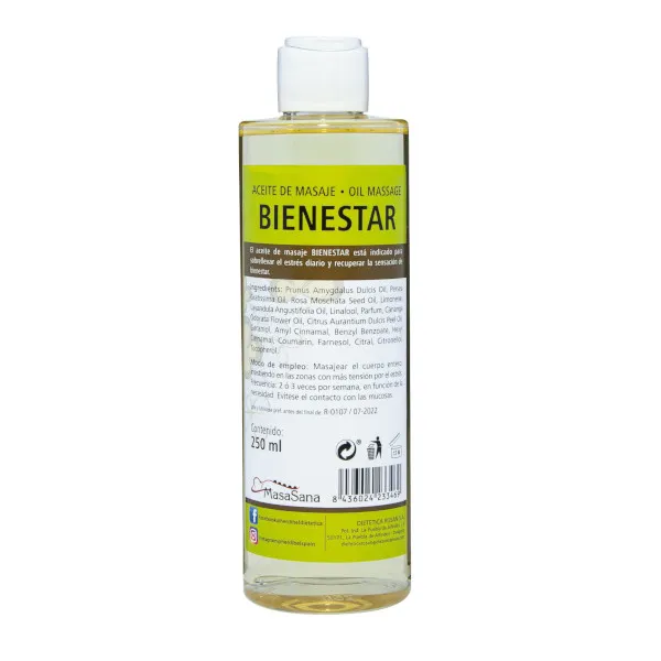 Herdibel MasaSana Bienestar massageolja 250 ml avslappning
