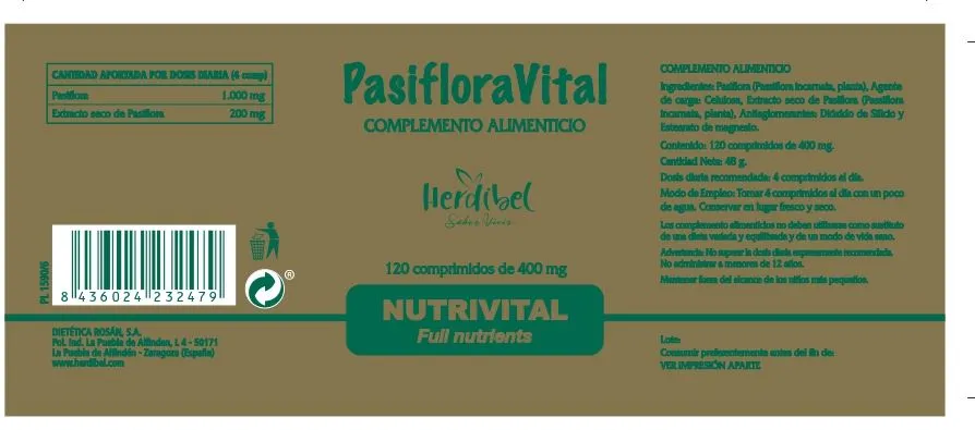 Herdibel PasifloraVital tabletter 120 st mild stress