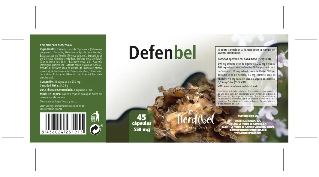 Herdibel Defenbel kapslar 45 st immunförsvar