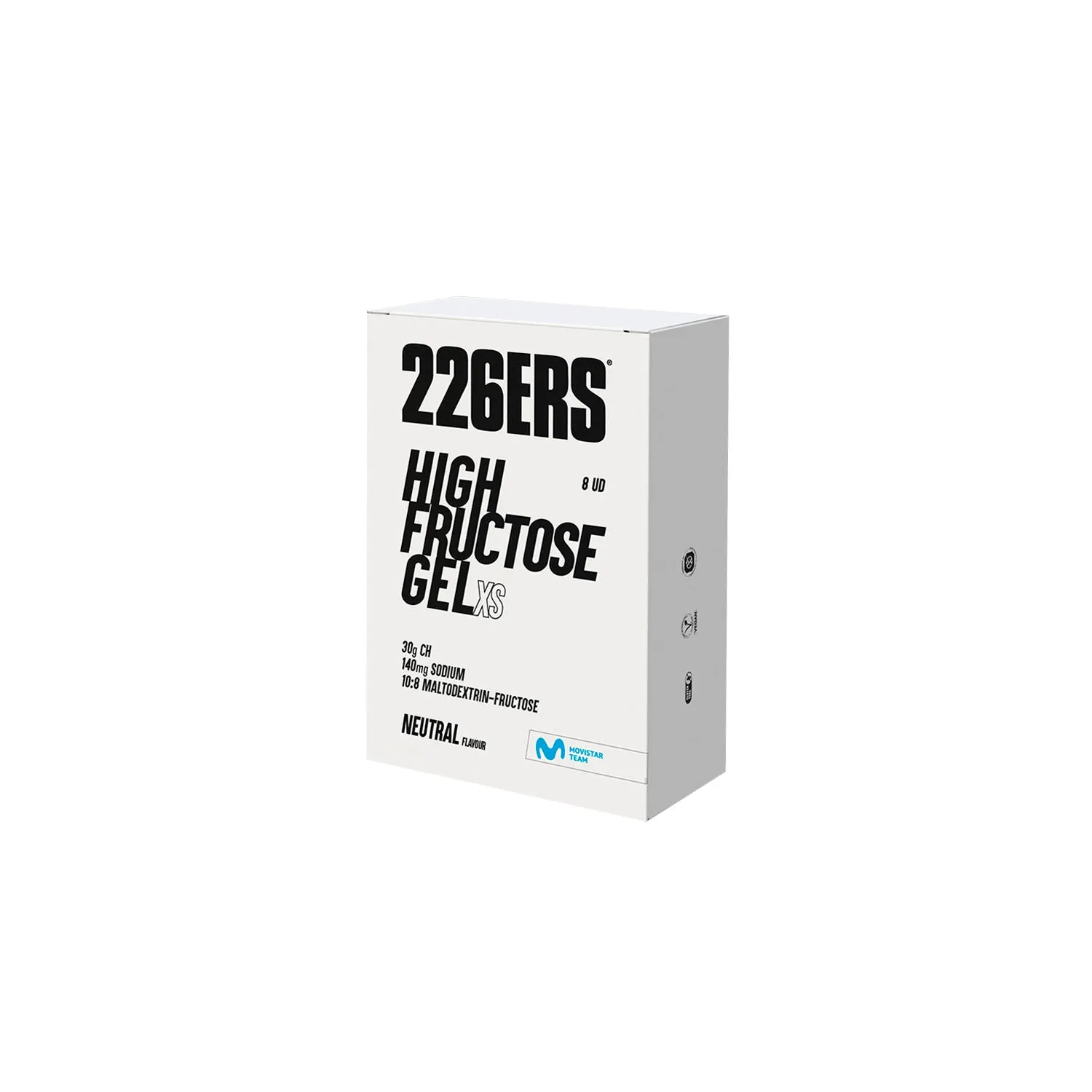 226ERS High Fructose Gel energigel 8x44g jordgubb högkolhydrat