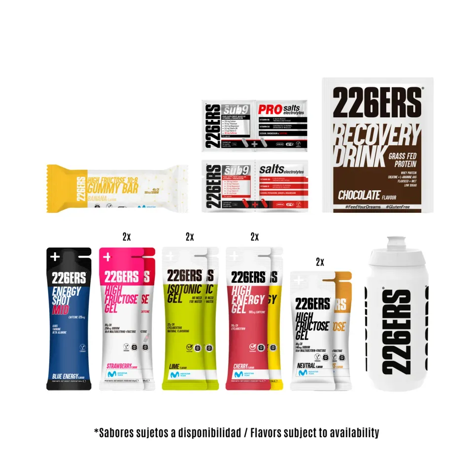226ERS Pack Maraton 5H löppaket 14 delar koffein