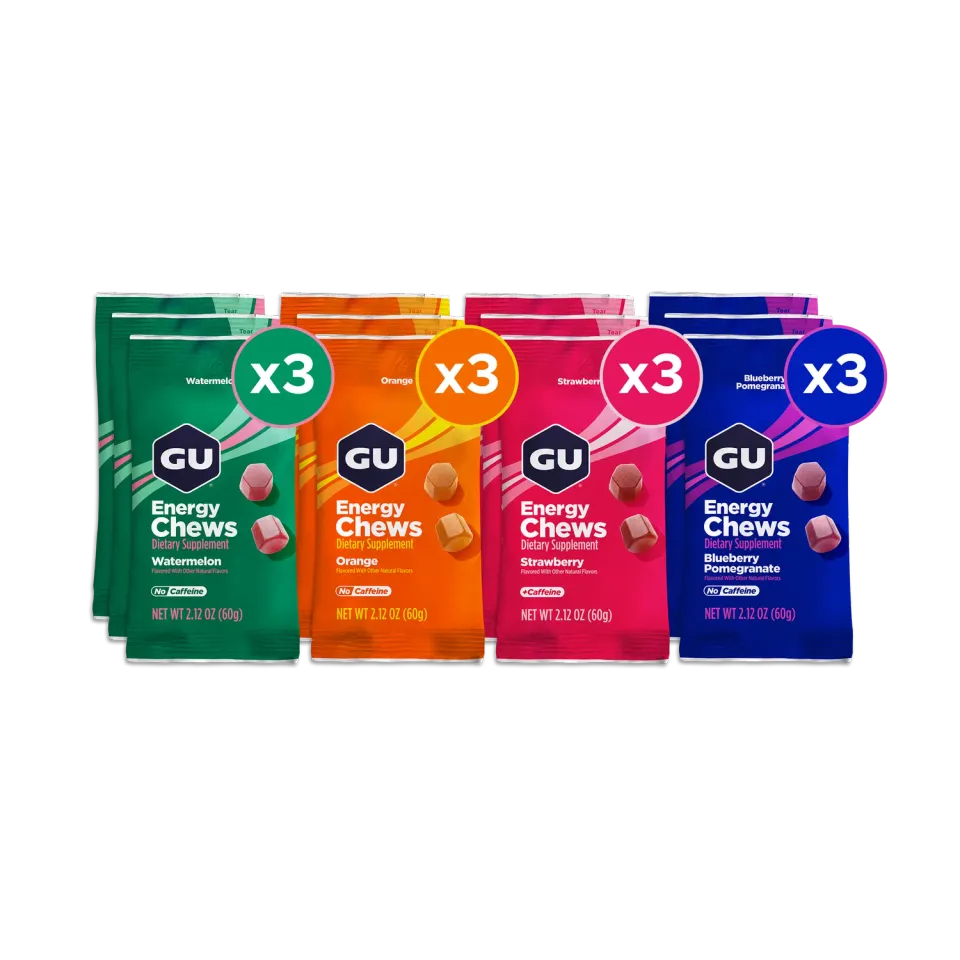 GU Energy Energy Chews energitugg fruit punch 12-pack