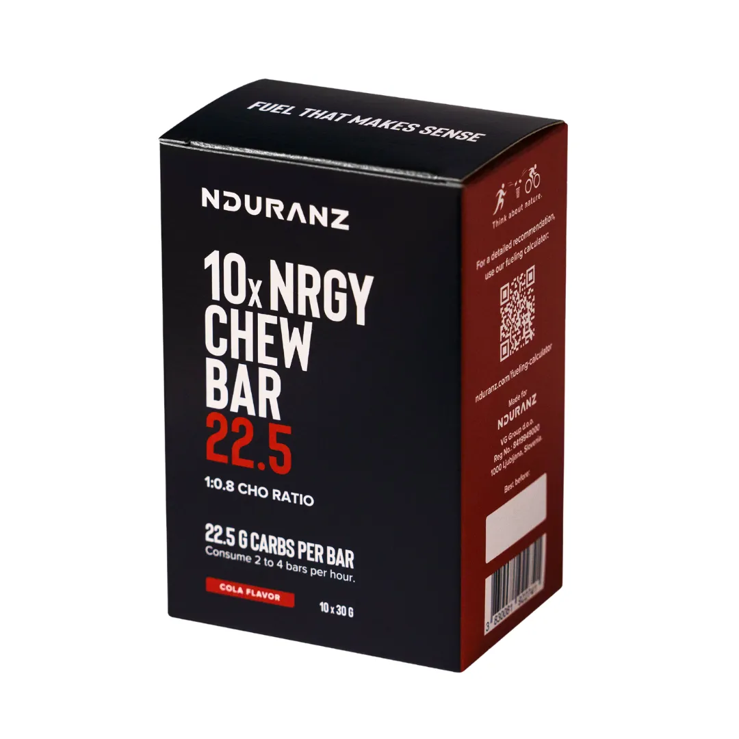 Nduranz Nrgy Chew Bar 22.5 energibar Cola 30 g kolhydrater