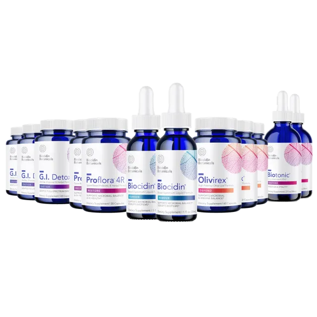 Biocidin Botanicals Comprehensive Cleansing Program flytande paket 2-månader