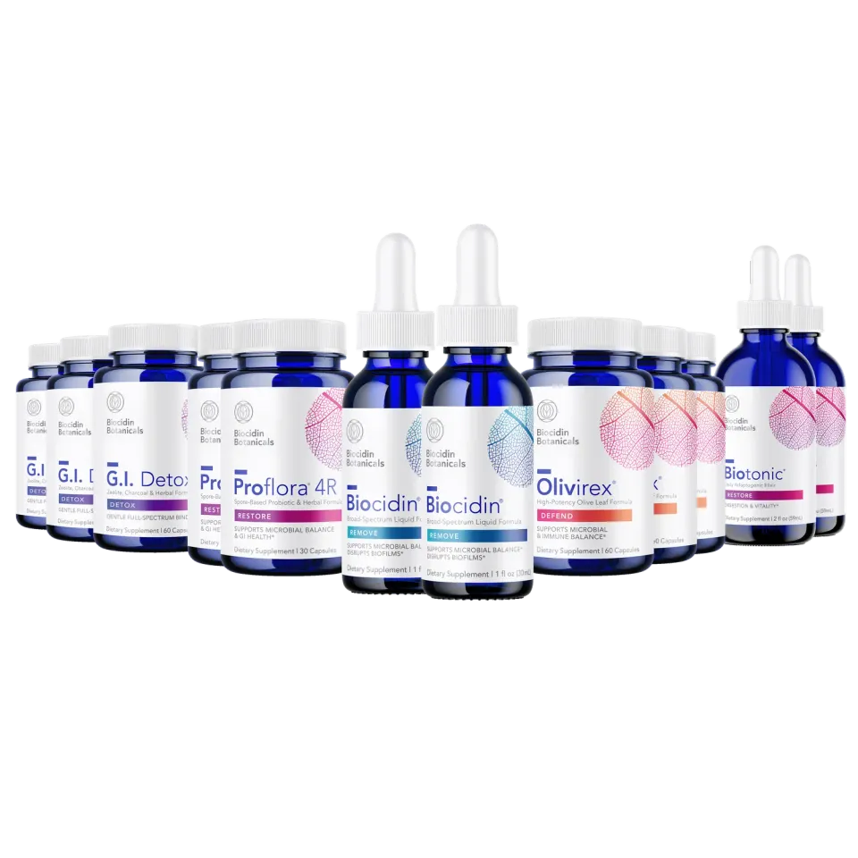 Biocidin Botanicals Comprehensive Cleansing Program flytande paket 2-månader