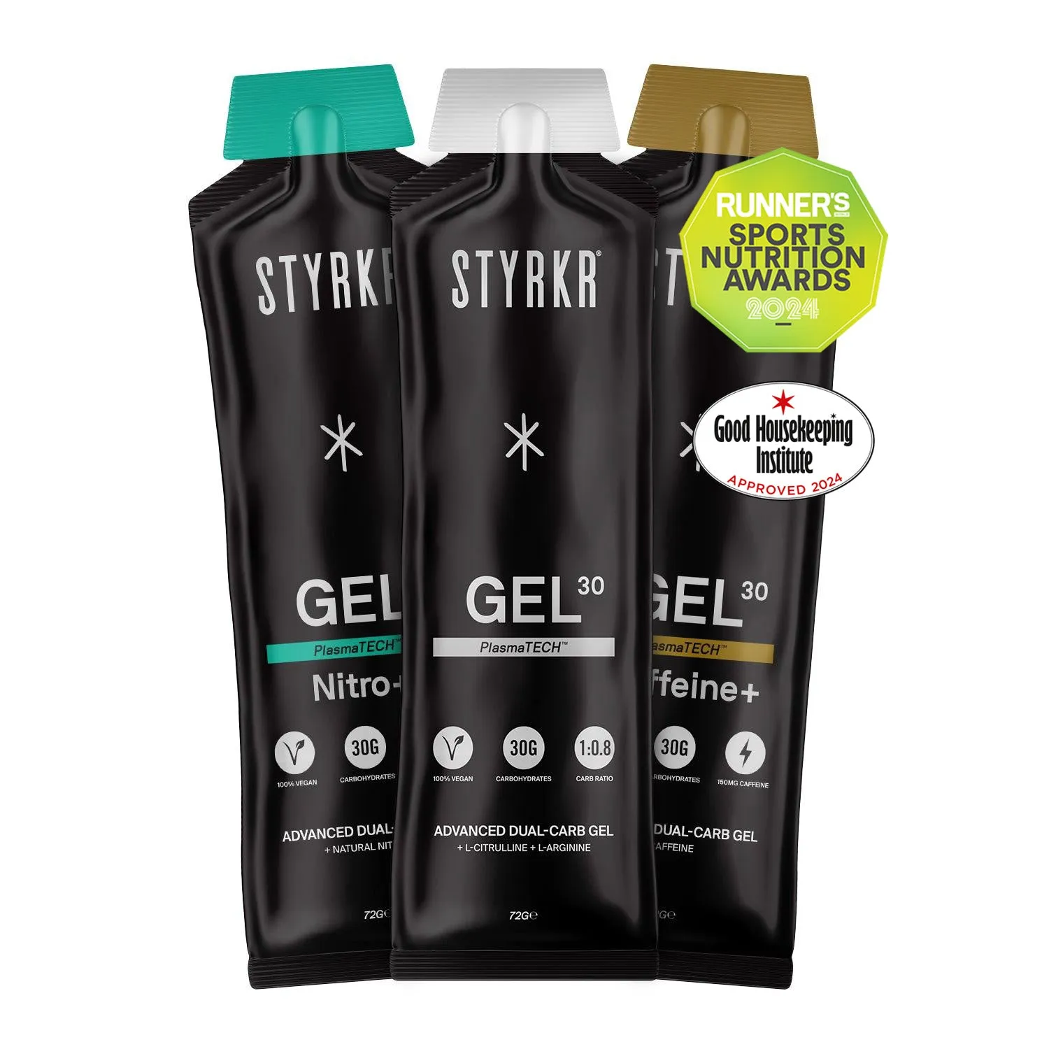 Styrkr GEL30 energigel 12-pack mixlåda