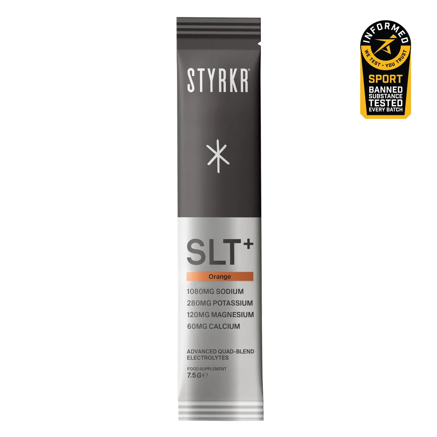 Styrkr SLT+ elektrolytpulver portionspåsar