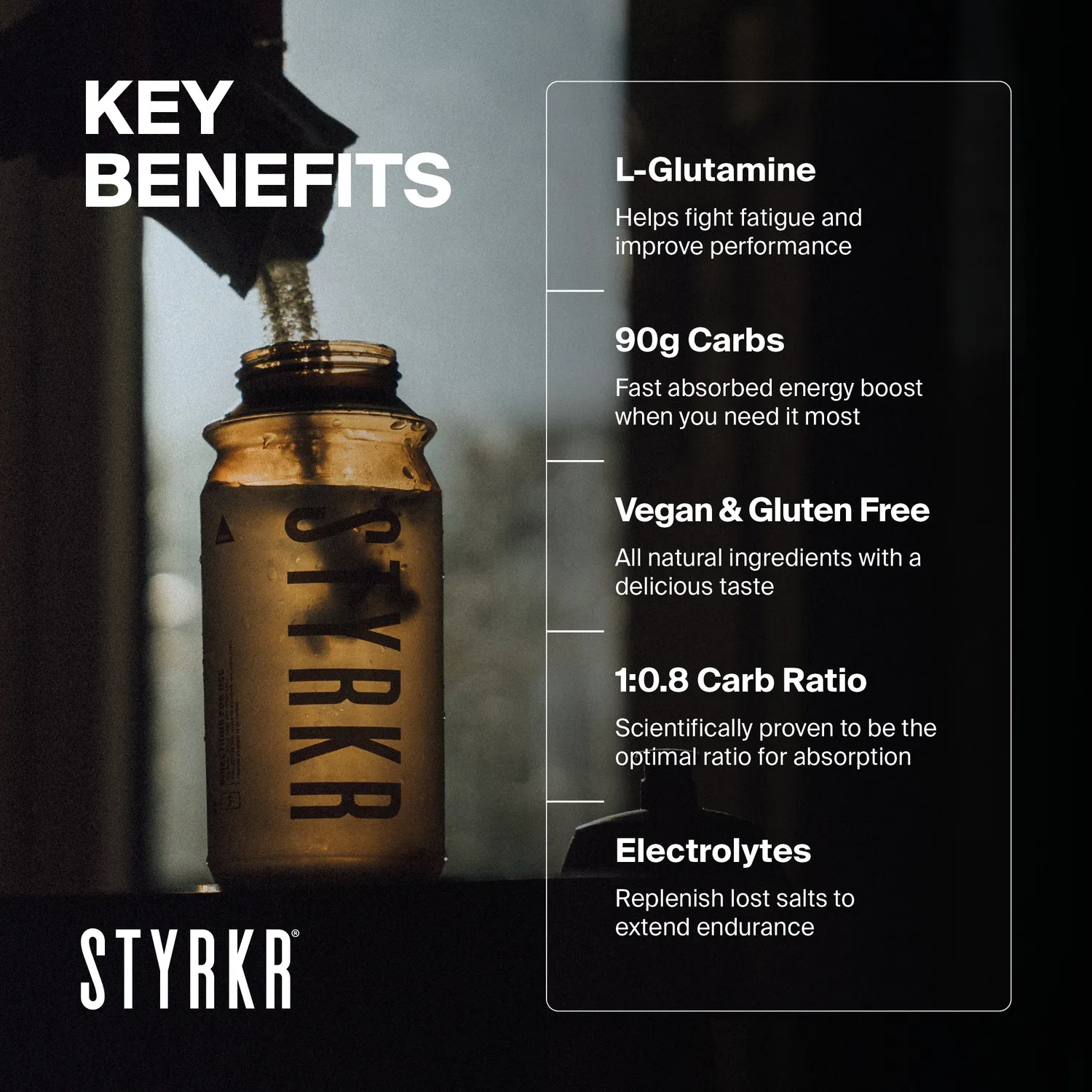 Styrkr MIX90 energidryck 12-pack 90 g kolhydrater
