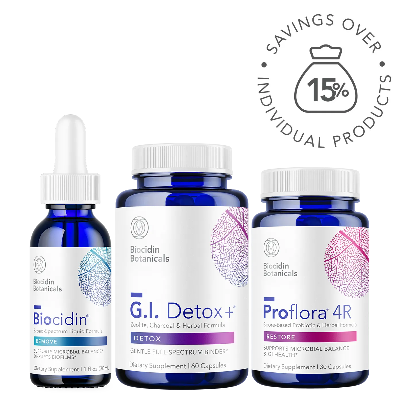 Biocidin Botanicals Bioclear Detox Program detoxkit flytande 30 dagar