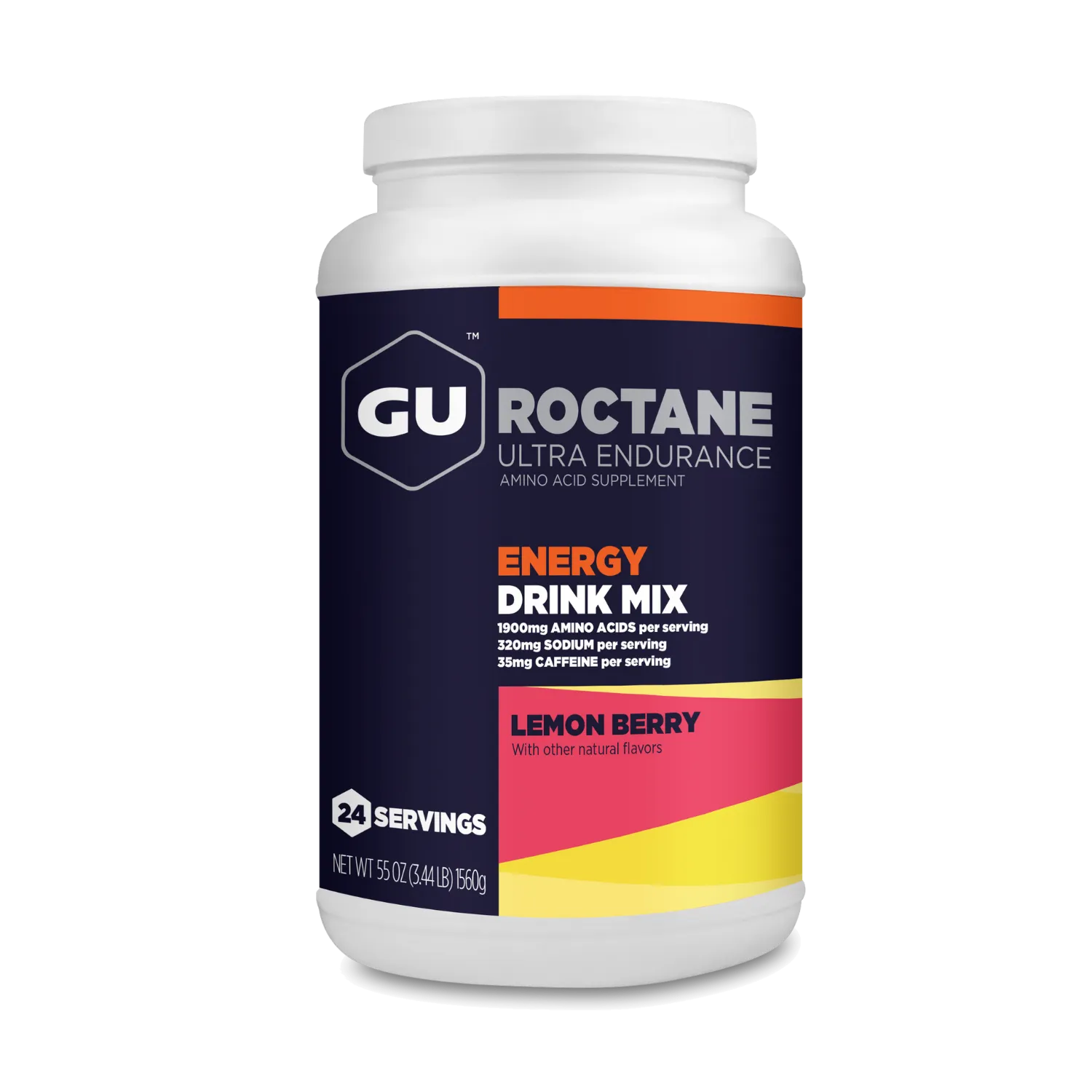 GU Energy Roctane sportdryckspulver lemon berry 24-portioner