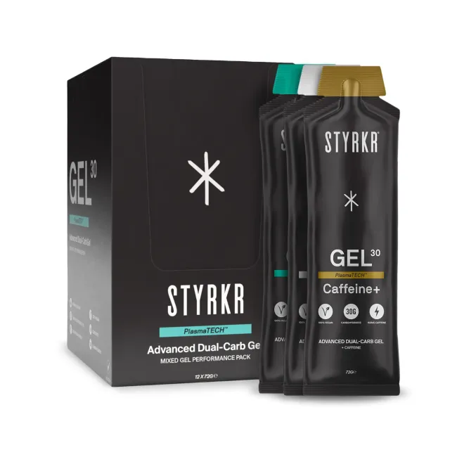 Styrkr GEL30 energigel 12-pack mixlåda