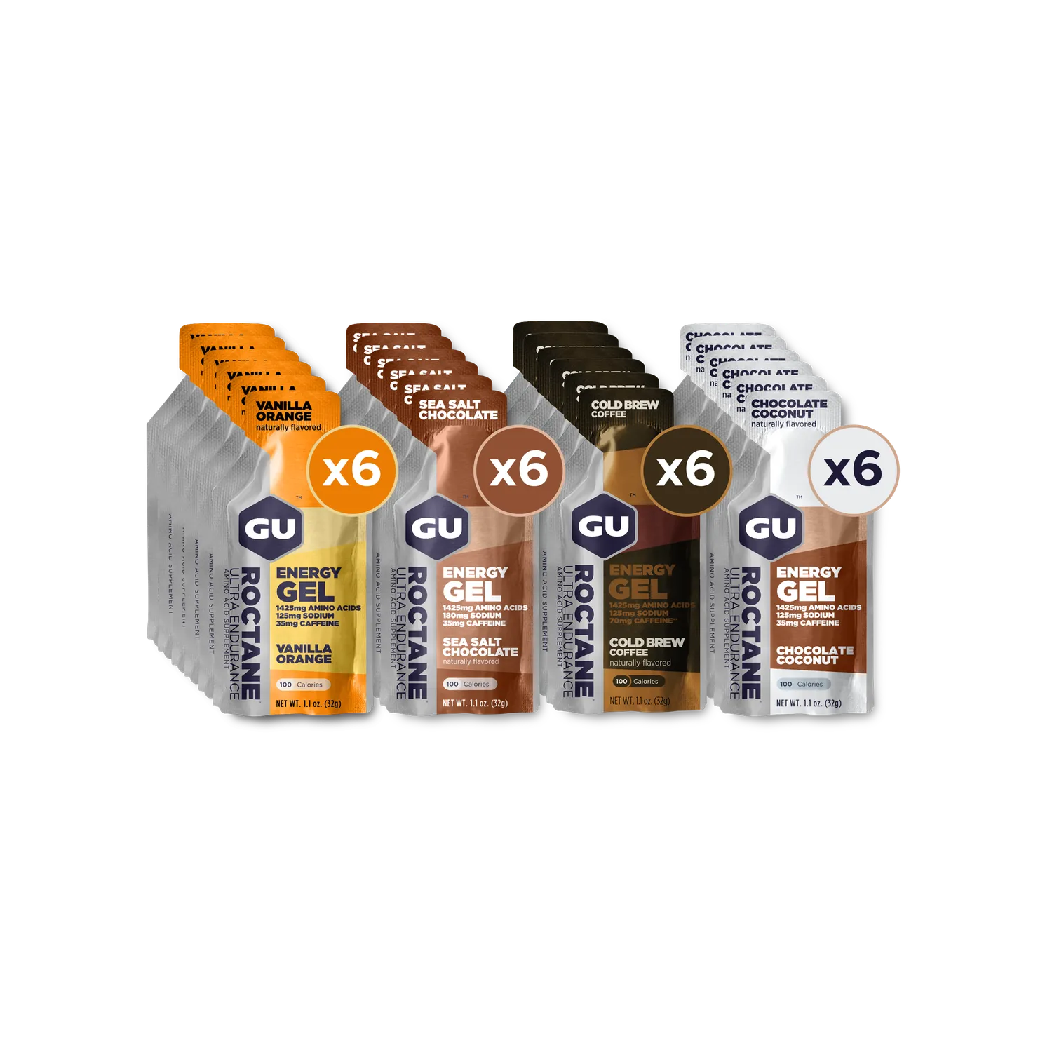 GU Energy Roctane Energy Gel energigel 24-pack uthållighet