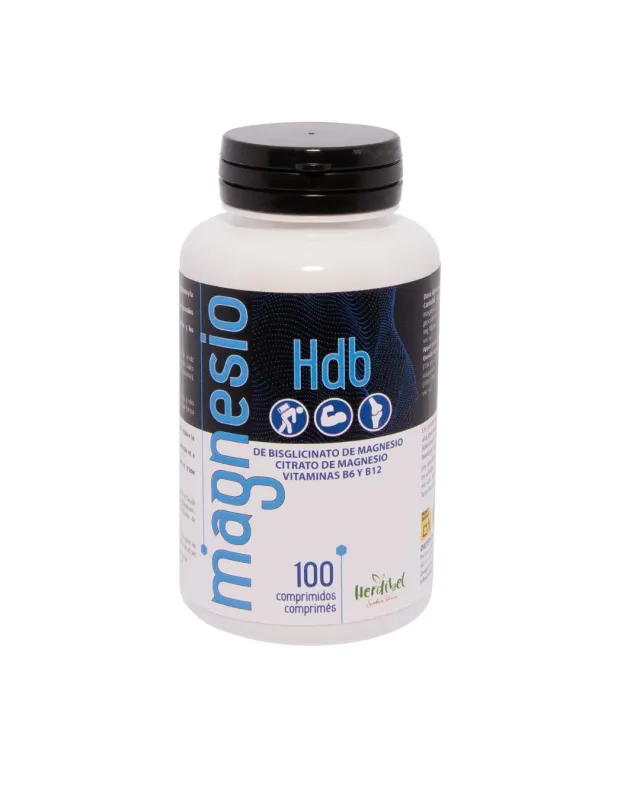 Herdibel Magnesio tabletter 100-pack med B6 B12