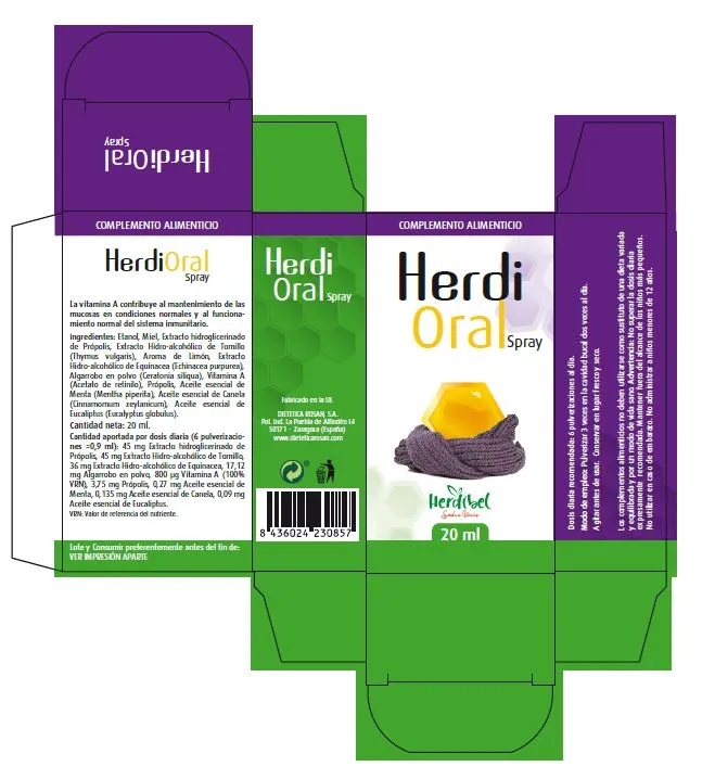 Herdibel Herdioral halsspray 20 ml eukalyptus