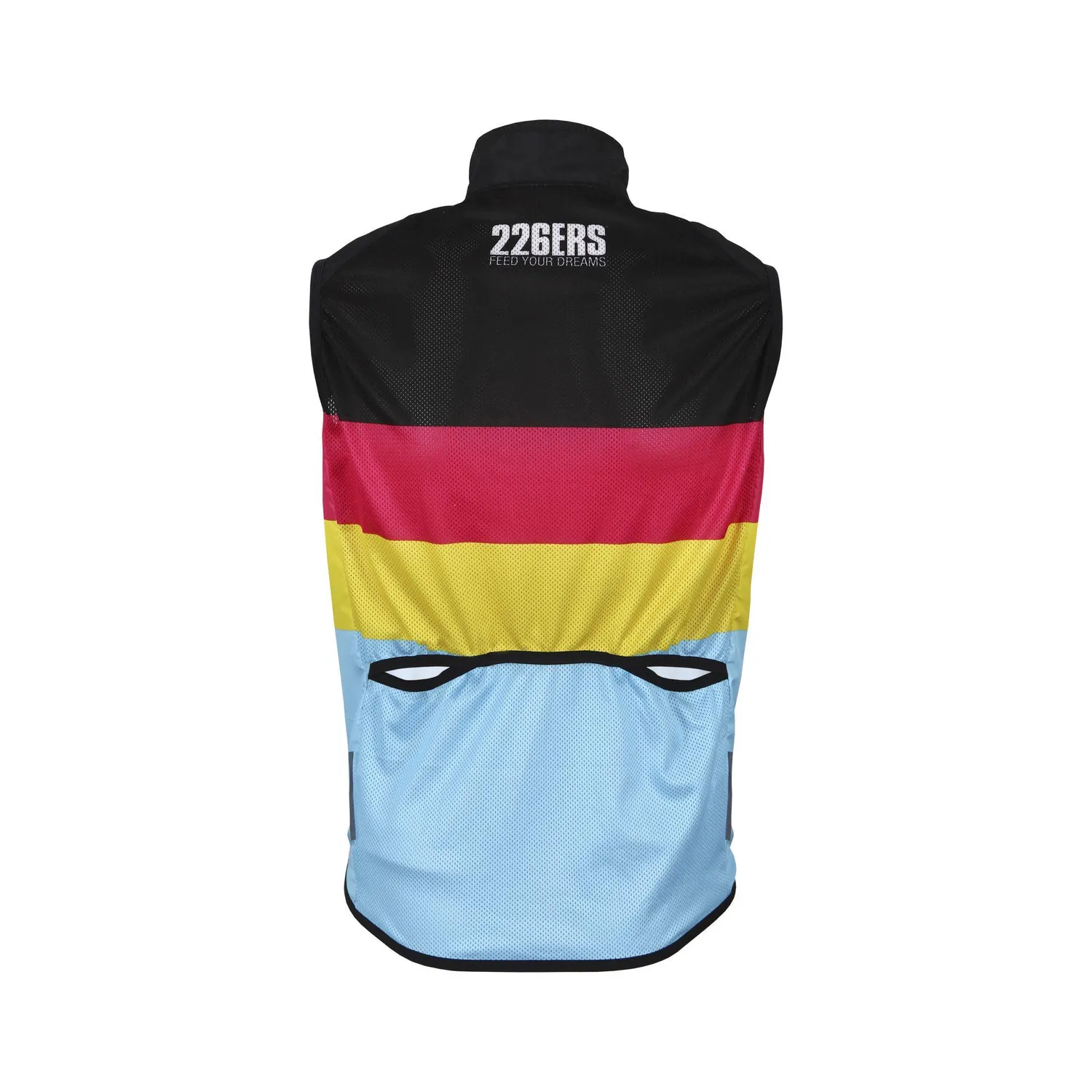 226ERS Hydrazero cykelväst svart vindtät high neck