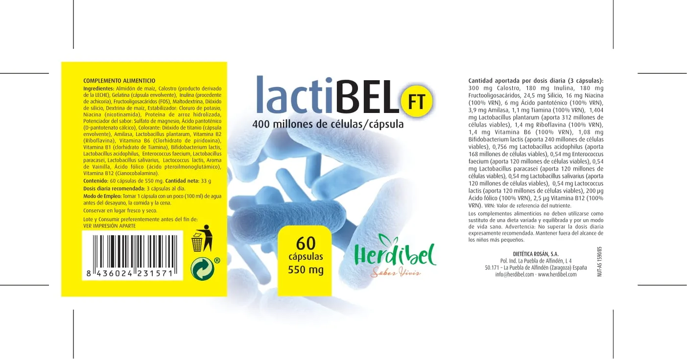 Herdibel Lactibel FT kapslar 60 st