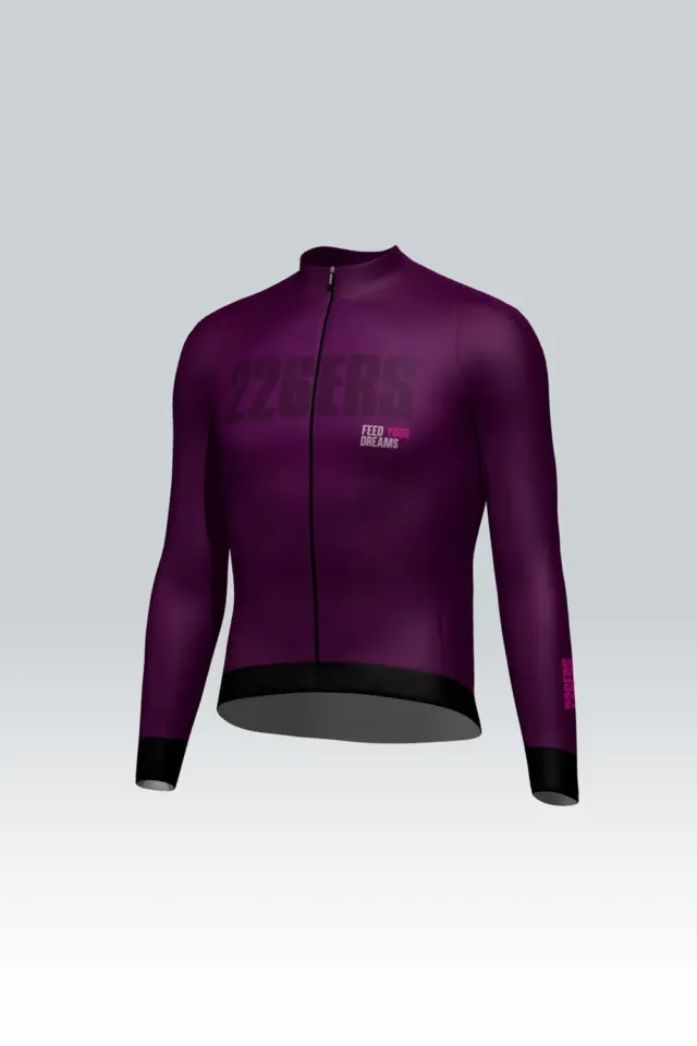 226ERS Hyder cykeltröja burgundy vinter 8-16°