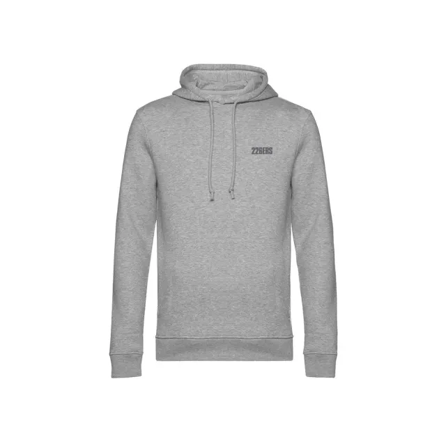226ERS Hoodie huvtröja grå unisex mjuk