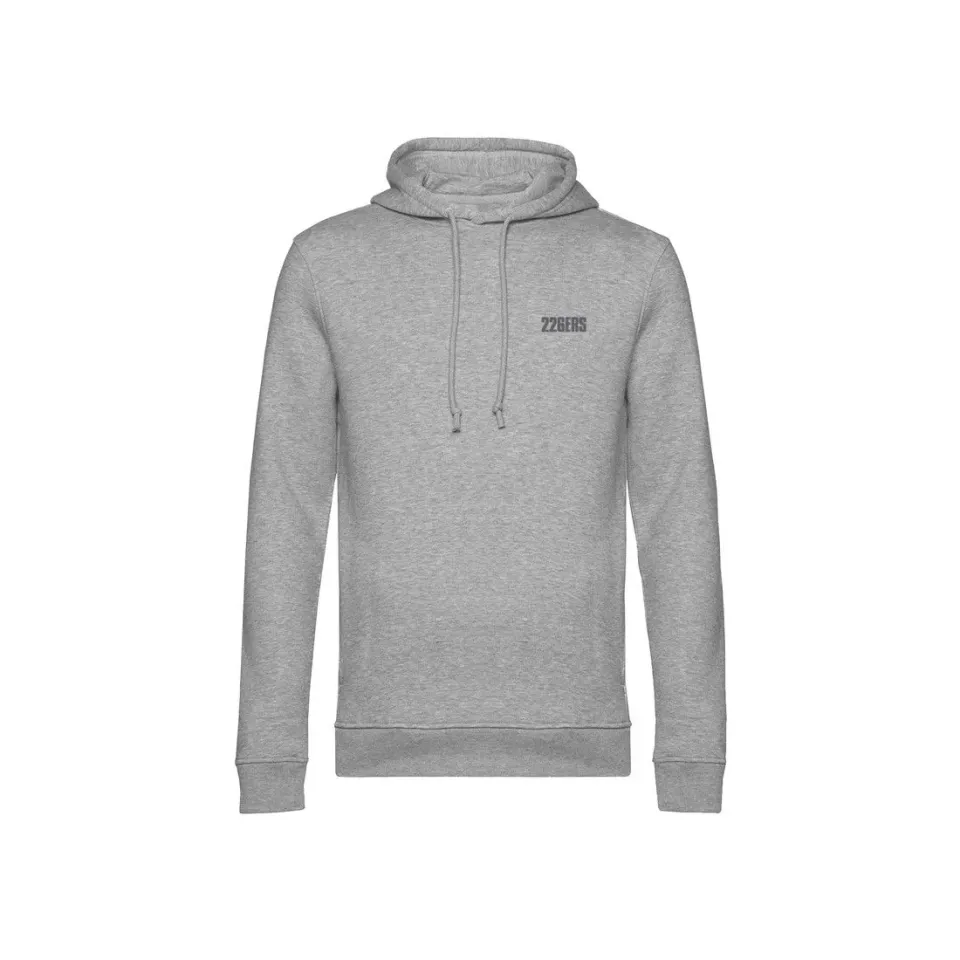 226ERS Hoodie huvtröja grå unisex mjuk