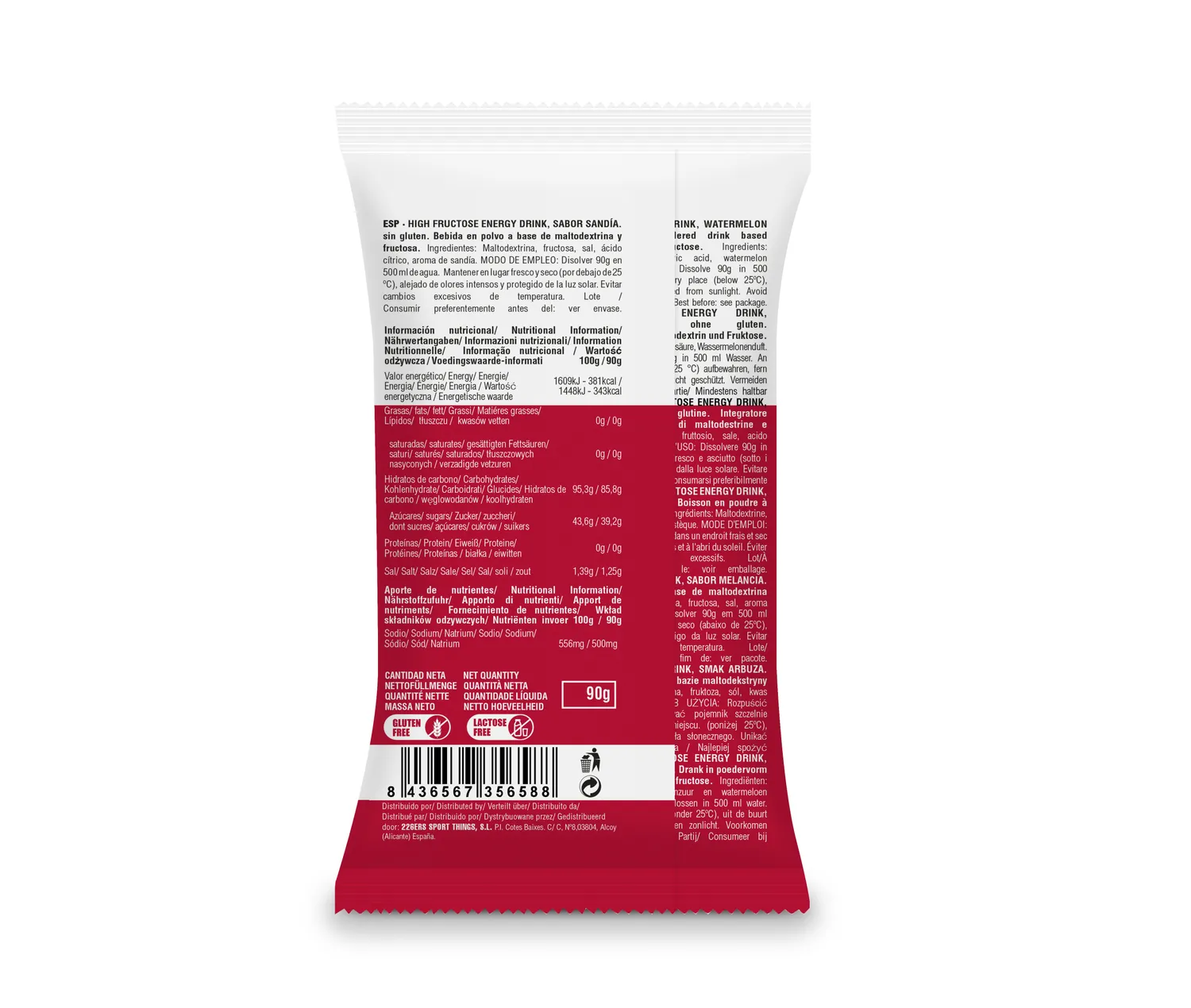226ERS High Fructose energidryck neutral 90 g