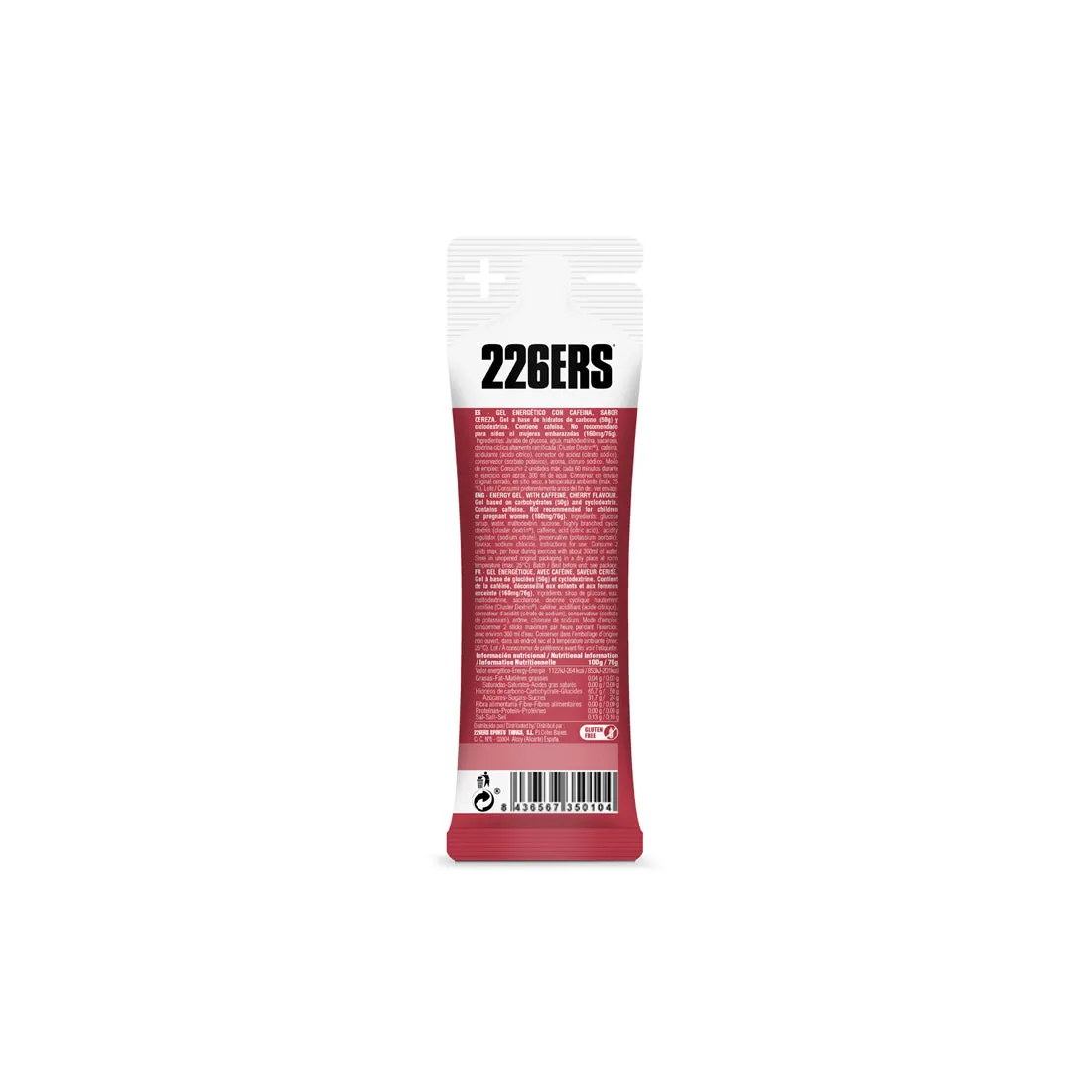 226ERS High Energy Gel energigel Neutral 76 g cyklodextrin