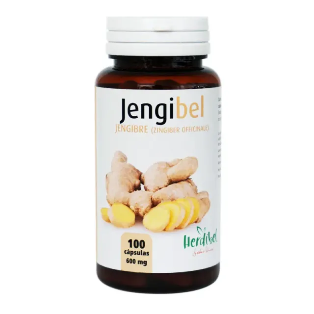 Herdibel Jengibel ingefära 100 kapslar matsmältning
