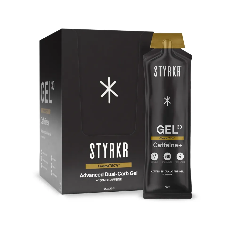 Styrkr GEL30 Caffeine+ energigel koffein 12-pack 30 g