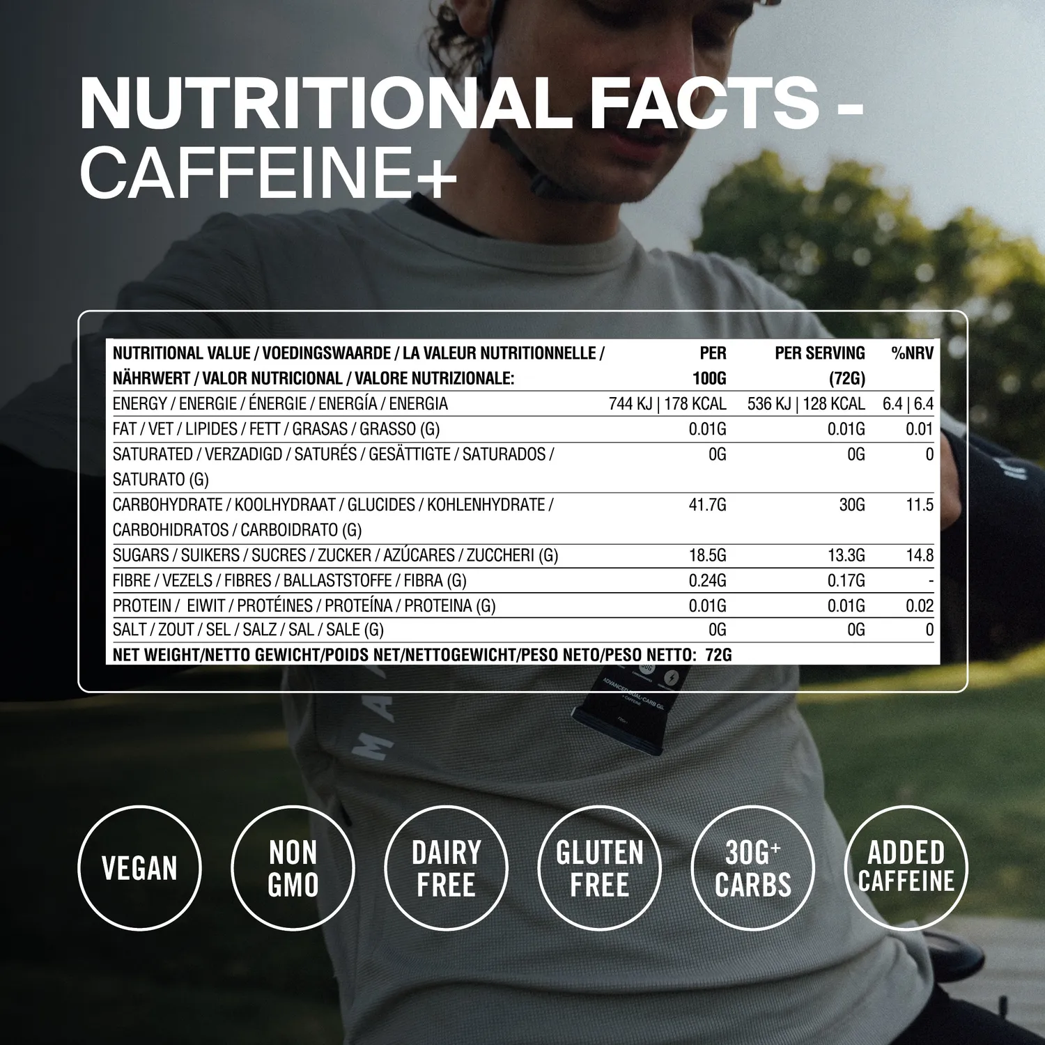 Styrkr GEL30 Caffeine+ energigel koffein 12-pack 30 g
