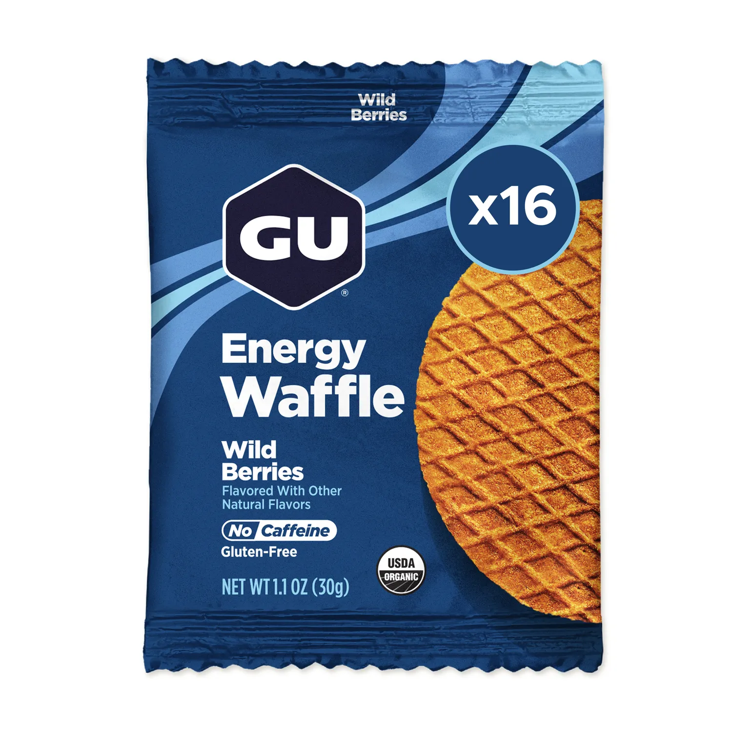 GU Energy Waffle energivåffla lönn-kanel 16-pack