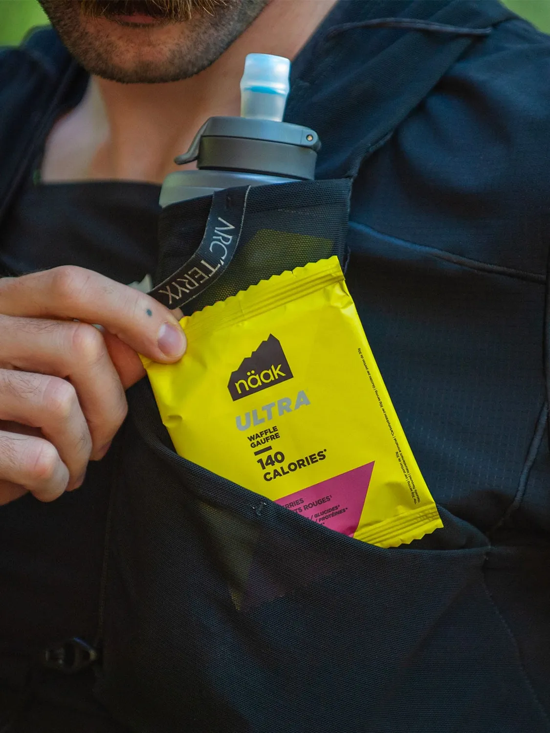 Näak Ultra Waffle 140 energivåffla bärsmak