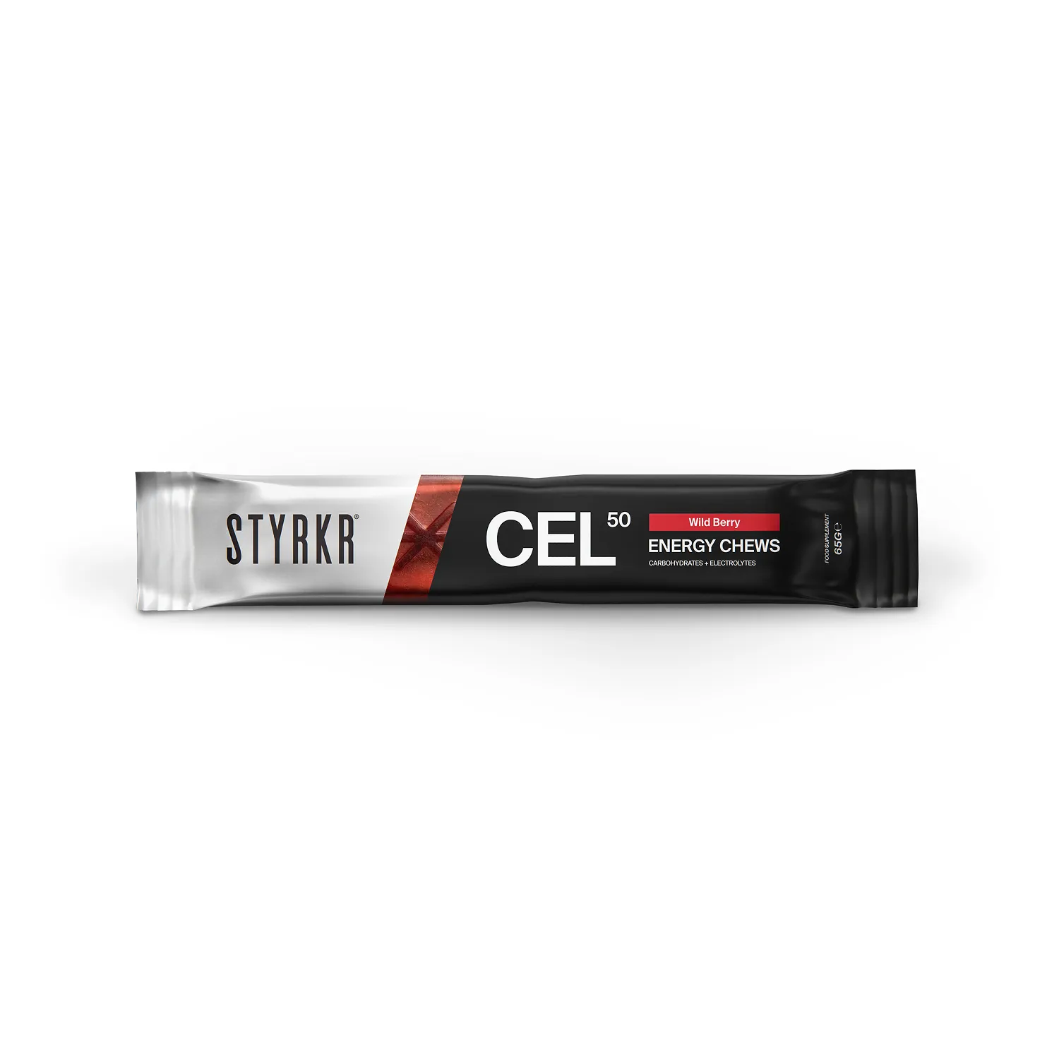 Styrkr CEL50 Berry energitugg 50 g kolhydrater elektrolyter