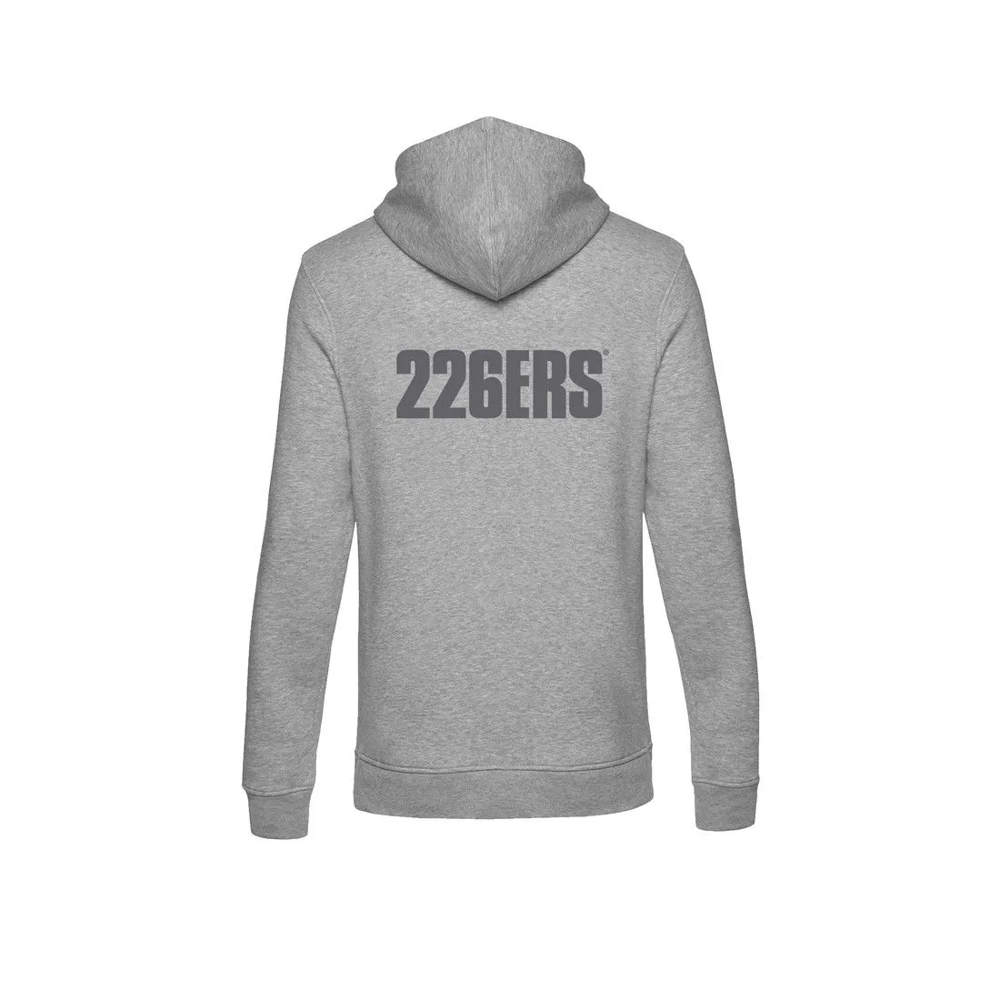 226ERS Hoodie huvtröja grå unisex mjuk