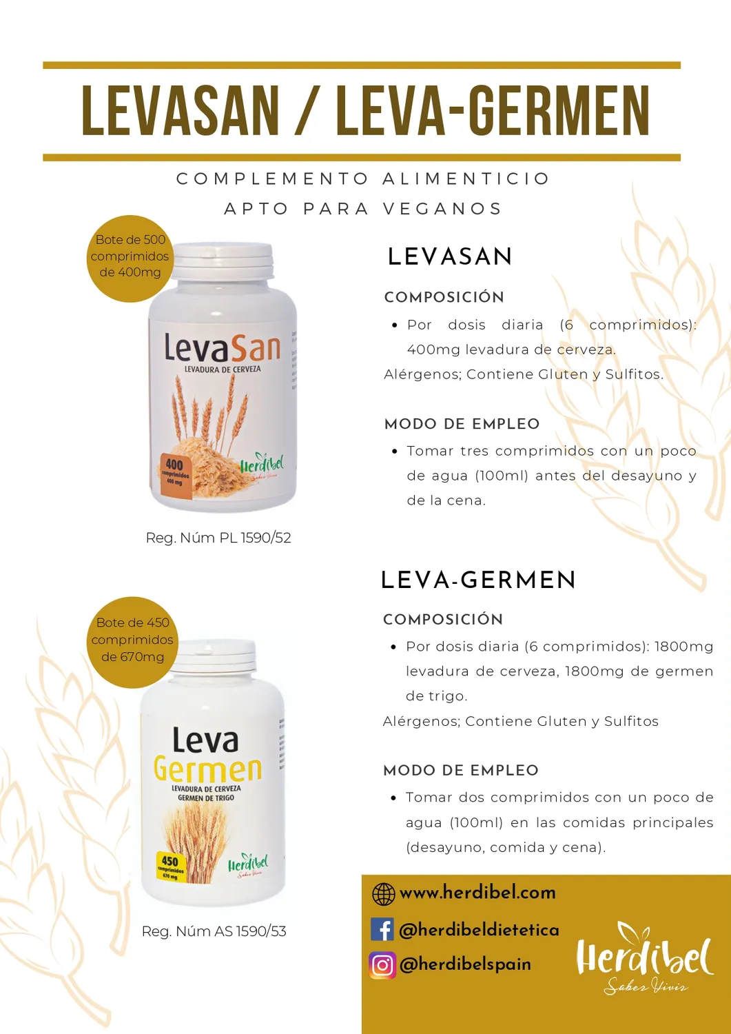 Herdibel Leva-Germen tabletter 2-pack