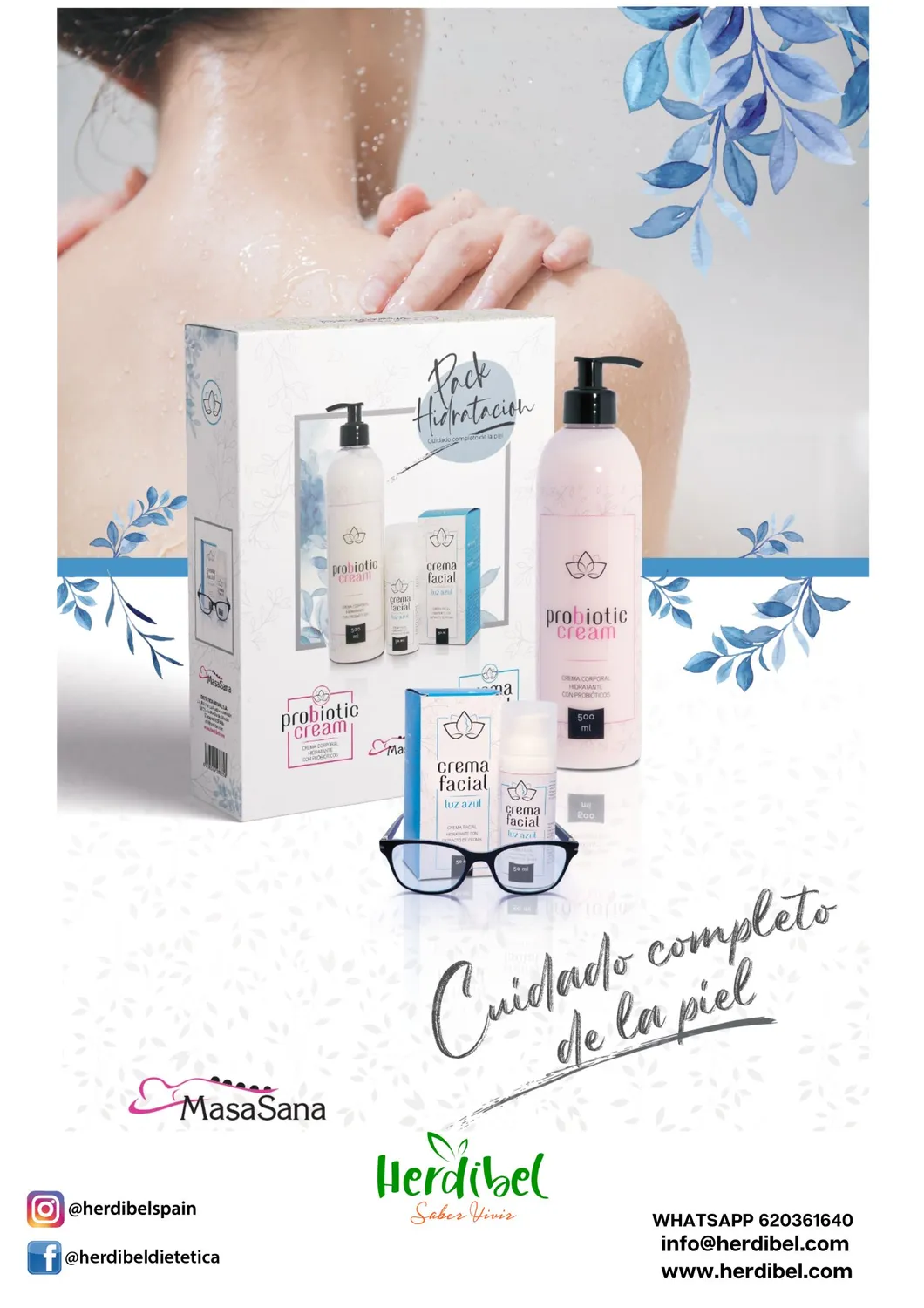 Herdibel Pack Hidratación Completa hudvårdsset 2-pack