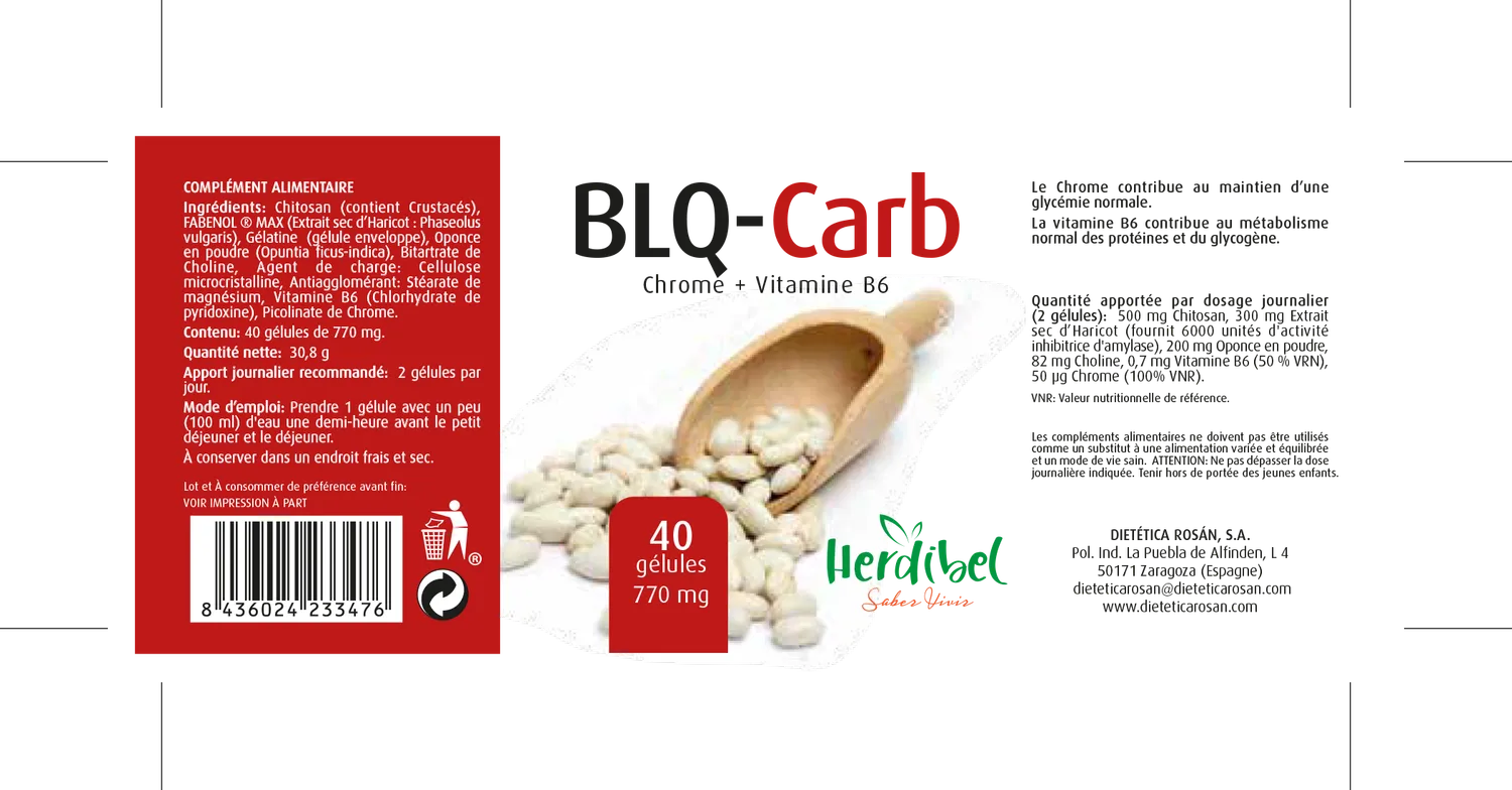 Herdibel BLQ-Carb chitosan kapslar 40 st fettblockerare