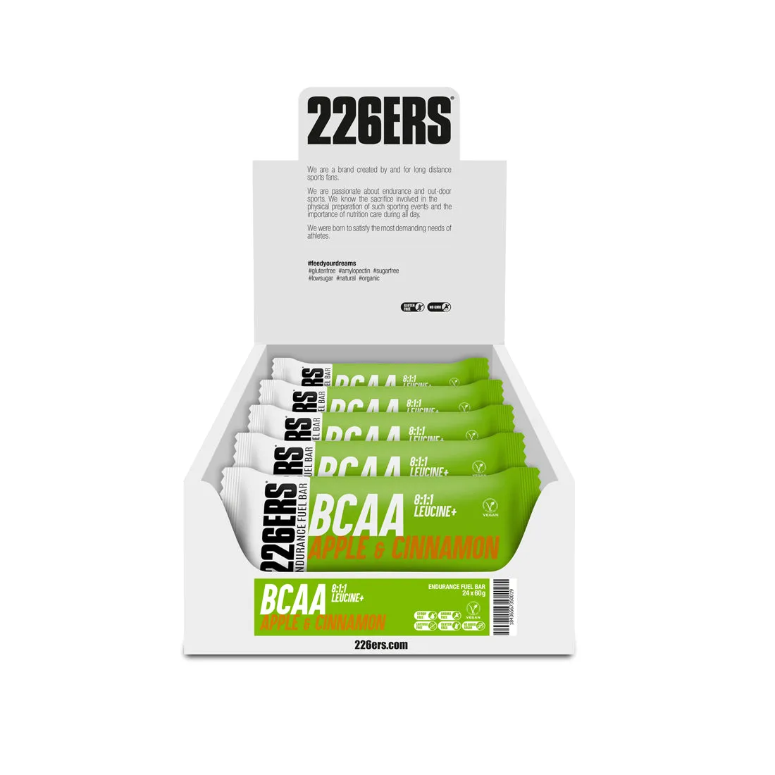 226ERS Endurance Fuel Bar BCAA energibar 60g vegansk