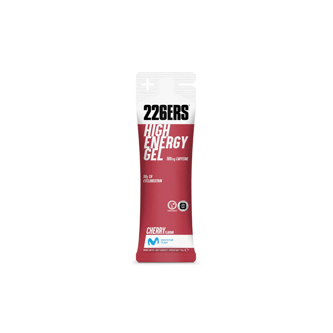 226ERS High Energy Gel energigel 6x76 g körsbär koffein