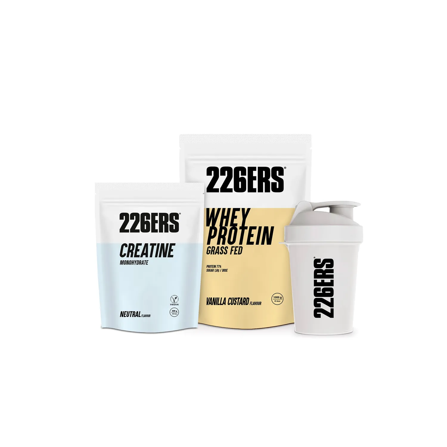 226ERS Build Pack proteinkit choklad kreatin shaker