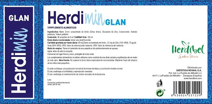 Herdibel Herdimin Glan ampuller 30 st örtextrakt