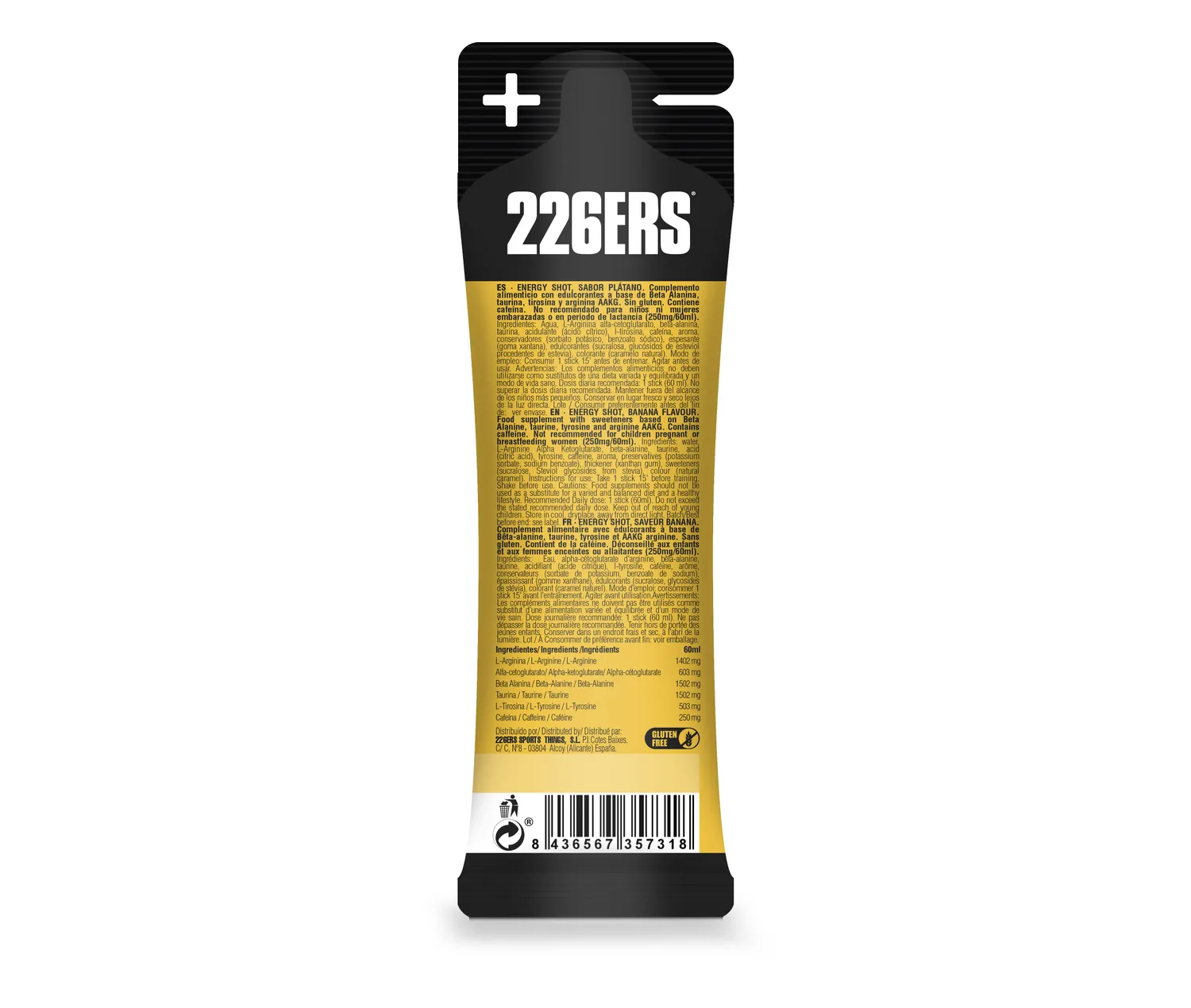 226ERS Energy Shot stick 60ml koffein