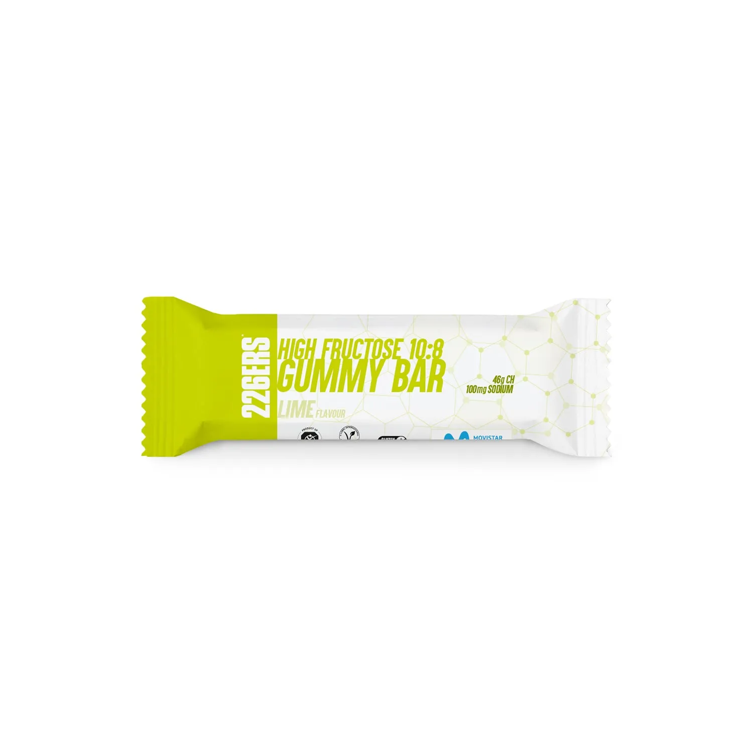 226ERS High Fructose Gummy Bar energibar 60 g lime