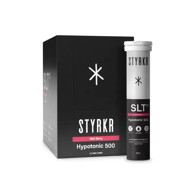 Styrkr SLT07 vätskeersättningstabletter mild berry 3-pack 500mg