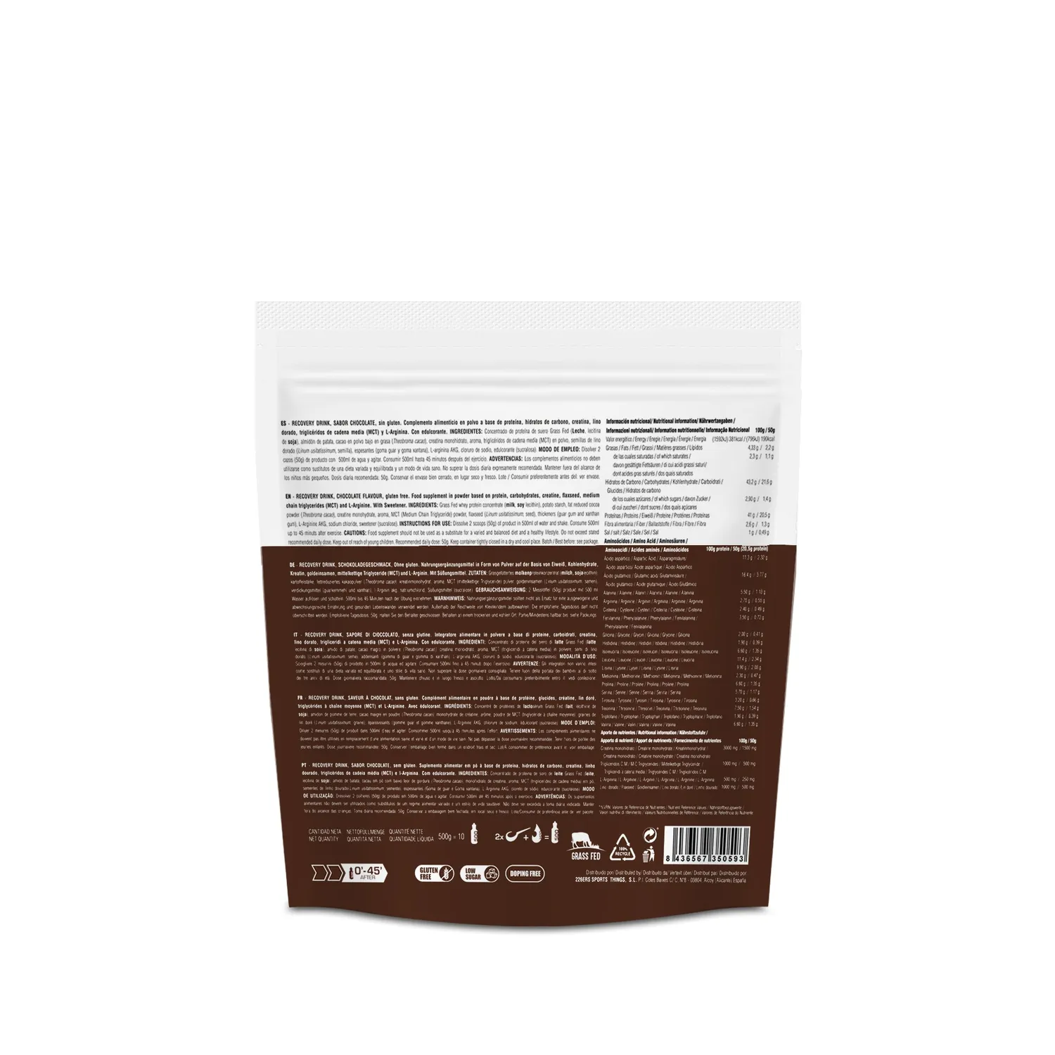 226ERS Recovery Drink återhämtning 1000 g choklad