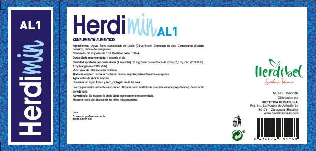 Herdibel Herdimin AL-1 ampuller 30 st ört