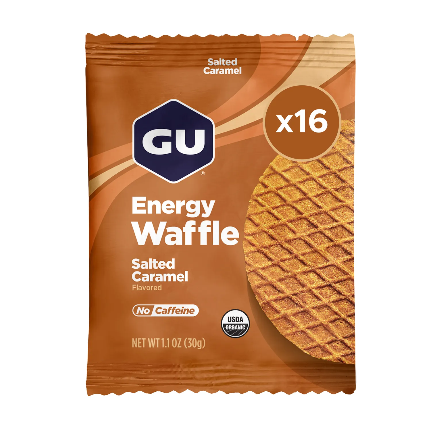 GU Energy Waffle energivåffla lönn-kanel 16-pack